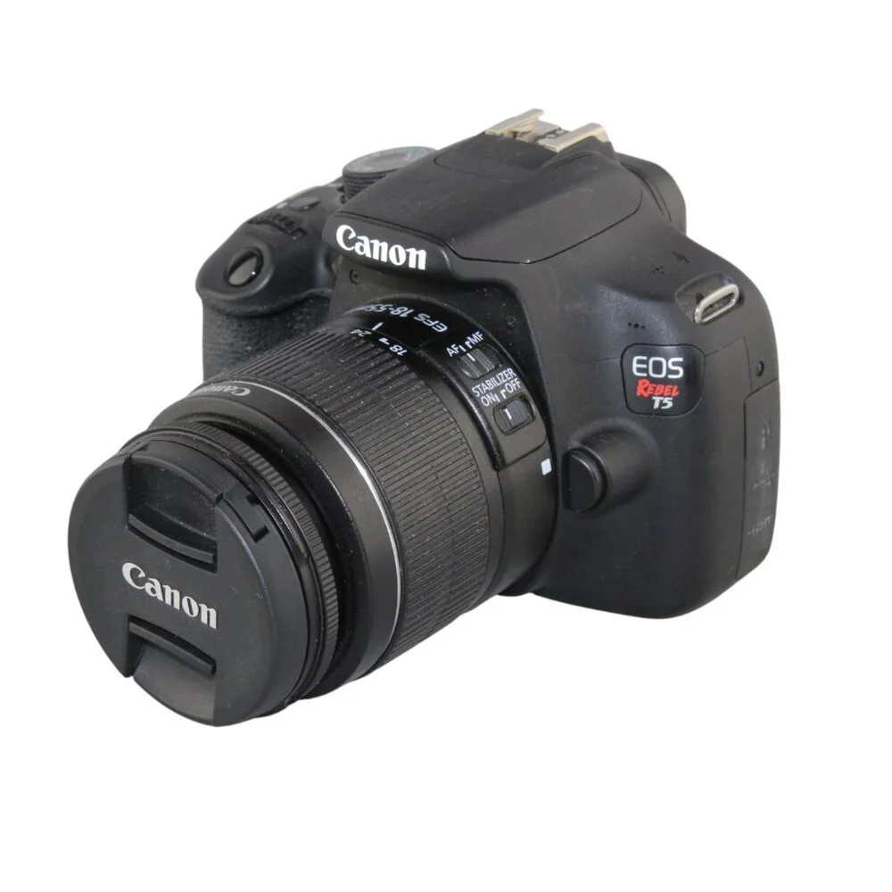 Canon EOS Rebel T5 DSLR Camera w/ 18-55mm Lens FOR PARTS Not Working